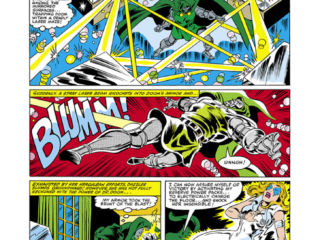 Dazzler #3, pg. 21; pencils, John Romita Jr.; inks, Alfredo Alcala Dazzler #3, pg. 21; pencils, John Romita Jr.; inks, Alfredo Alcala; Doctor Doom