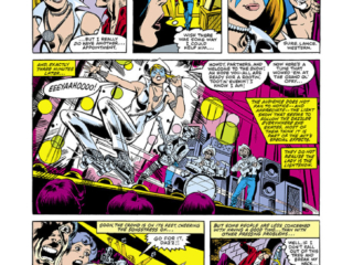 Dazzler #6, pg. 12; pencils, Frank Springer; inks, Frank McLaughlin Dazzler #6, pg. 12; pencils, Frank Springer; inks, Frank McLaughlin; rock star, live performance