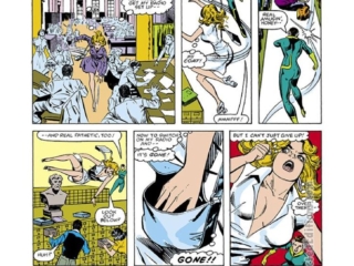 Dazzler #24, pg. 17; pencils, Frank Springer; inks, Vince Colletta Dazzler #24, pg. 17; pencils, Frank Springer; inks, Vince Colletta; Rogue, Sisterhood of Evil Mutants