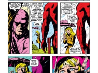 Daredevil #57, pg. 19; pencils, Gene Colan; inks, Syd Shores; Karen Page