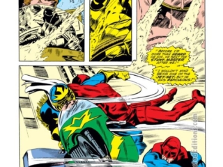 Daredevil #60, pg. 5; pencils, Gene Colan; inks, Syd Shores; Stunt-Master, Torpedo