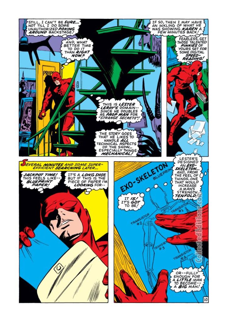 Daredevil #66, pg. 10; pencils, Gene Colan; inks, Syd Shores