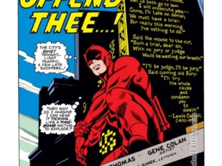 Daredevil #71, pg. 1; pencils, Gene Colan; inks, Syd Shores; If An Eye offend Thee...