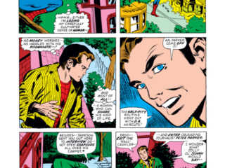 Daredevil #103, pg. 3; pencils, Don Heck; inks, Sal Trapani; Spider-Man/Peter Parker