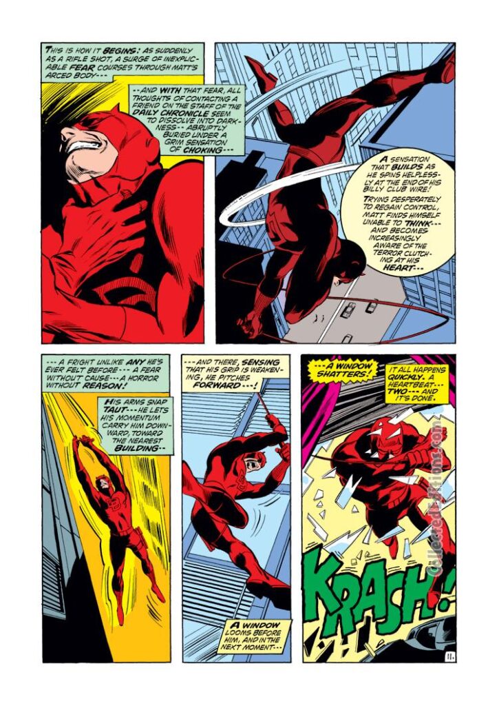 Daredevil #90, pg. 11; pencils, Gene Colan; inks, Tom Palmer