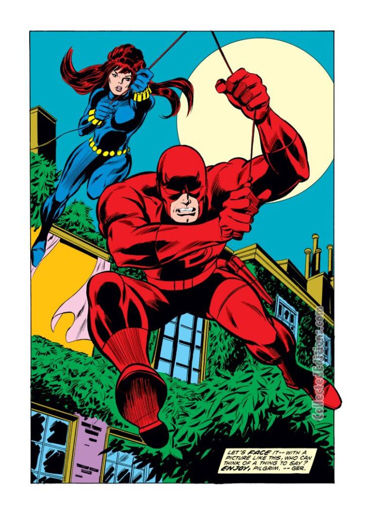 Daredevil #95, pg. 15; pencils, Gene Colan; inks, Tom Palmer; Black Widow, Natasha Romanoff