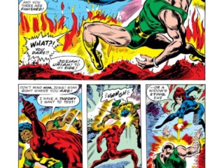 Daredevil #98, pg. 13; pencils, Gene Colan; inks, Ernie Chan; Black Widow/Josiah, Uriah