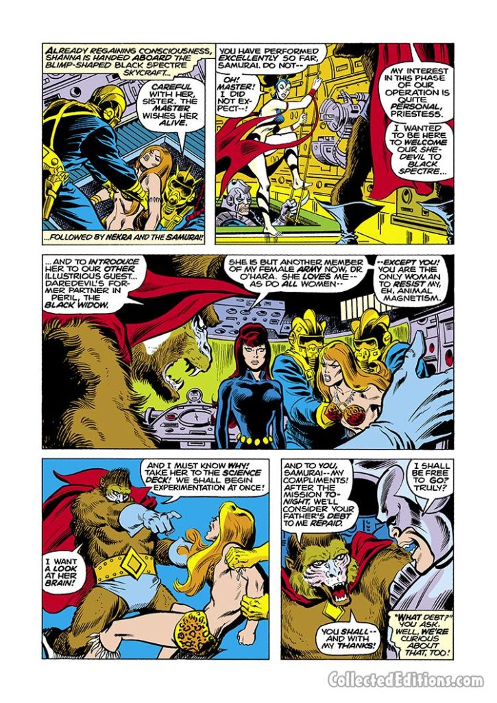 Daredevil #111, pg. 13; pencils, Bob Brown; inks, Jim Mooney