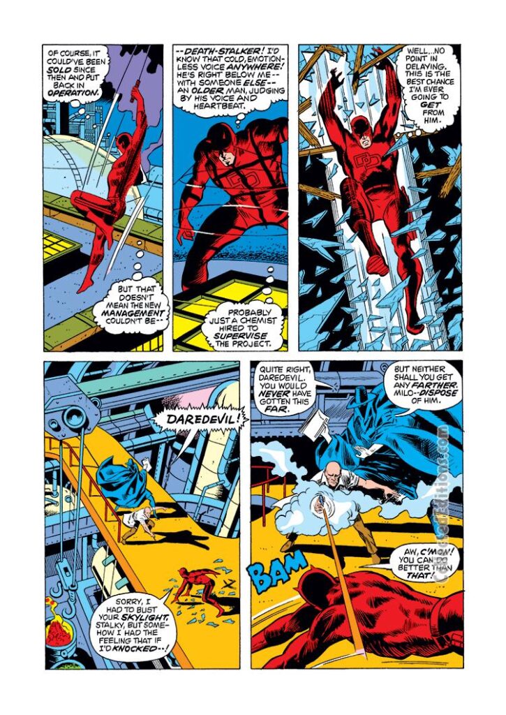 Daredevil #115, pg. 13; pencils, Bob Brown; inks, Vince Colletta; Death-Stalker