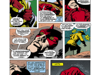 Daredevil #125 pg. 2; pencils, Bob Brown; inks, Klaus Janson