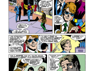 Daredevil #130 pg. 3; pencils, Bob Brown; inks, Klaus Janson