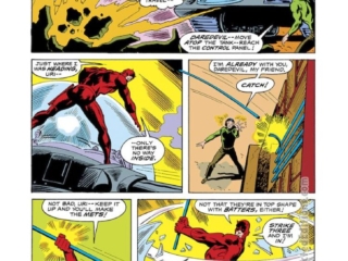 Daredevil #133, pg. 16; pencils, Bob Brown; inks, Jim Mooney; Uri Geller