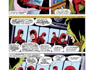 Daredevil #134, pg. 8; pencils, Bob Brown; inks, Jim Mooney