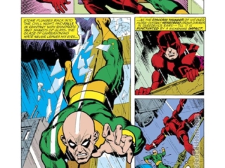 Daredevil #141, pg. 6; pencils, Gil Kane; inks, Jim Mooney; Stone