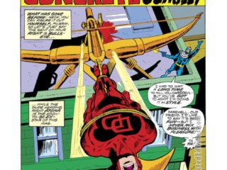 Daredevil #142, pg. 1; pencils, Bob Brown; inks, Jim Mooney; the Concrete Jungle, Marv Wolfman/Bullseye