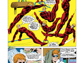 Daredevil #144, pg. 2; pencils, Lee Elias; inks, Dan Green; Matt Murdock training