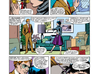 Daredevil #149, pg. 3; pencils, Carmine Infantino; inks, Klaus Janson; Heather Glenn/Matt Murdock relationship romance