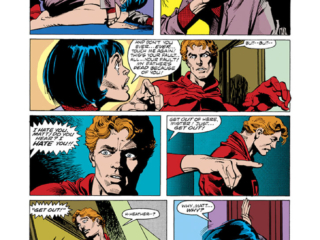 Daredevil #151, pg. 4; pencils, Gil Kane; inks, Klaus Janson; Matt Murdock/Heather Glenn relationship argument