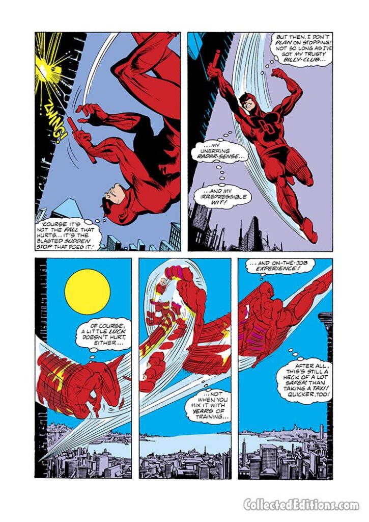Daredevil #152, pg. 5; pencils, Carmine Infantino; inks, Klaus Janson