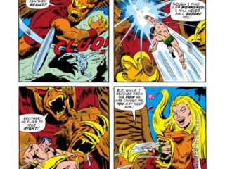 Defenders #3, pg. 15; pencils, Sal Buscema; inks, Jim Mooney; Sub-Mariner