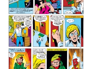 Defenders #25, pg. 11; pencils, Sal Buscema; inks, Jack Abel; Elf With a Gun, Tom Pritchett, Linda Pritchett