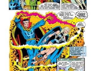 Defenders #29, pg. 16; pencils, Sal Buscema; inks, Vince Colletta Defenders #30, pg. 6; pencils, Sal Buscema; Hulk, Doctor Strange, Valkyrie