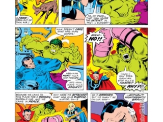 Defenders #33, pg. 12; pencils, Sal Buscema; inks, Jim Mooney; The Headmen, Arthur Nagan