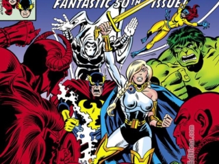 Defenders #50 cover; pencils and inks, Al Milgrom; Valkyrie, War against the Zodiac