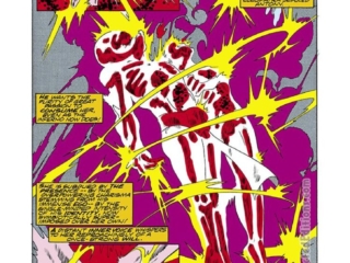 Defenders #54, pg. 4; pencils, Michael Golden; inks, Bob McLeod