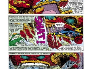 Defenders #55, pg. 7; pencils, Carmine Infantino; inks, Klaus Janson; Nighthawk, Kyle Richmond