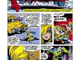 Defenders #56, pg. 11; pencils, Carmine Infantino; inks, Terry Austin; Valkyrie