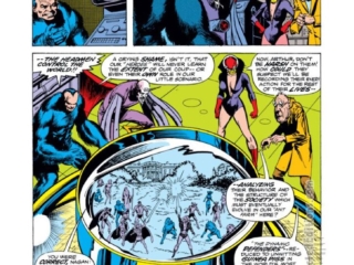 Defenders Annual #1, pg. 29; pencils, Sal Buscema; inks, Klaus Janson; Headmen, Arthur Nagan, Ruby Red