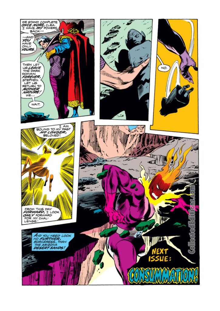Doctor Strange #8, pg. 18; pencils, Gene Colan; inks, Tom Palmer; Dormammu