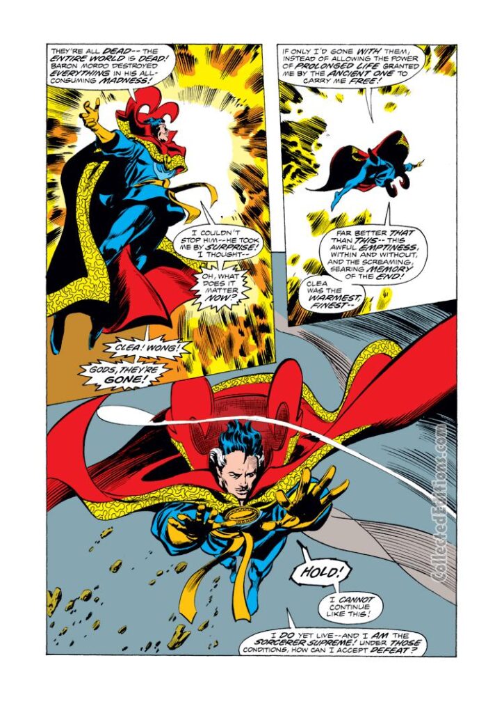 Doctor Strange #13, pg. 3; pencils, Gene Colan; inks, Tom Palmer