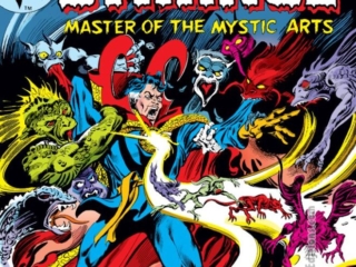 Doctor Strange #15 cover; pencils, Gene Colan; inks, Tom Palmer; Supernatural action, the Devil's workshop, demons from hell