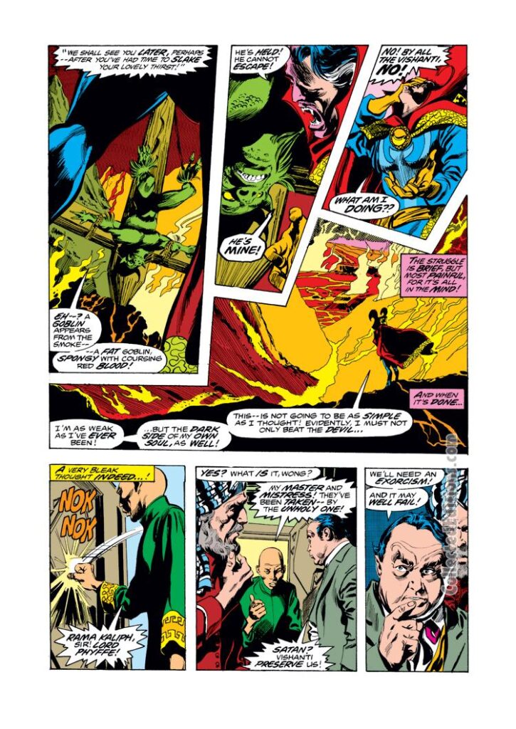 Doctor Strange #16, pg. 4; pencils, Gene Colan; inks, Tom Palmer