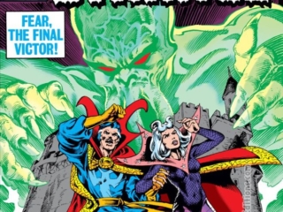 Doctor Strange #37 cover; pencils and inks, Steve Leialoha Doctor Strange #37 cover; pencils and inks, Steve Leialoha; Clea, Fear the Final Victor