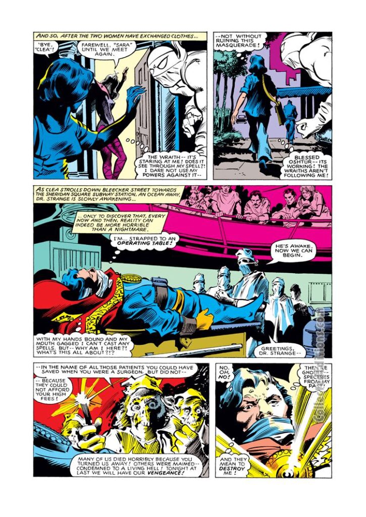 Doctor Strange #39, pg. 10; pencils, Gene Colan; inks, Dan Green