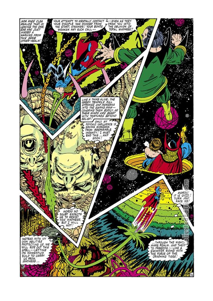 Doctor Strange #49, pg. 16; pencils, Marshall Rogers; Baron Mordo