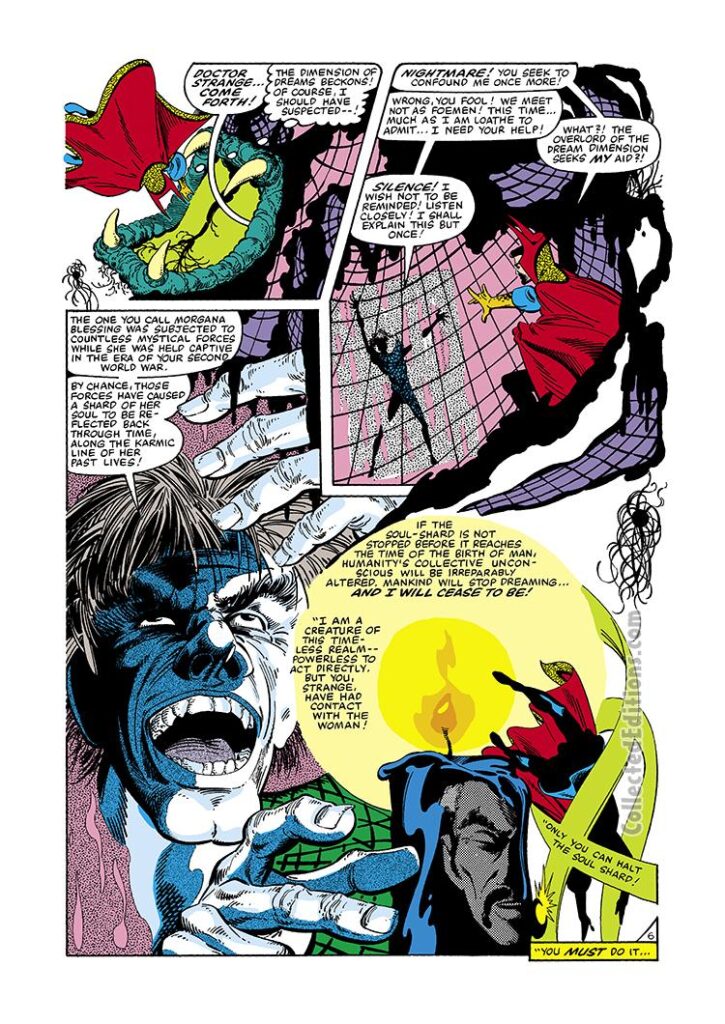 Doctor Strange #52, pg. 6; pencils, Marshall Rogers; inks, Terry Austin; Nightmare