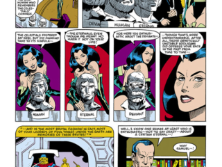 Eternals (1985) #1, pg. 7; pencils, Sal Buscema; Sersi/Samuel Holden