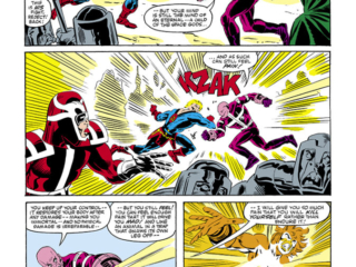 Eternals (1985) #6, pg. 14; pencils and inks, Sal Buscema; Ikaris vs. Kro/Deviants