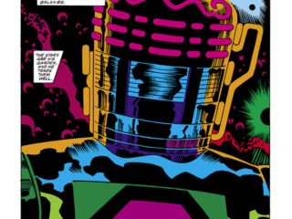 Eternals (1985) #8, pg. 1; pencils and inks, Sal Buscema; Arishem, Celestials