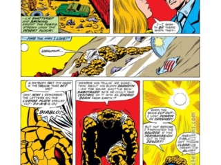 Fantastic Four #194, pg. 2; layouts, Keith Pollard; pencils and inks, Dave Hunt; Alicia Masters, Thing/Ben Grimm