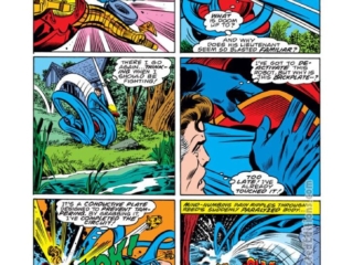 Fantastic Four #198, pg. 4; layouts, Keith Pollard; pencils and inks, Joe Sinnott; Reed Richards, Mister Fantastic