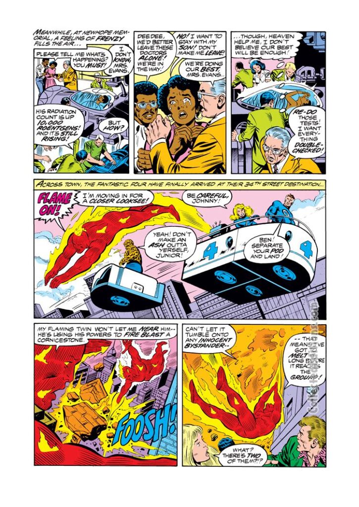 Fantastic Four #203, pg. 8; layouts, Keith Pollard; pencils and inks, Joe Sinnott; Fantasticar, Deedee Evans,