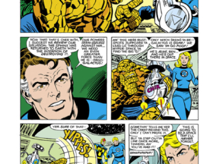 Fantastic Four #209, pg. 3; pencils, John Byrne; inks, Joe Sinnott; Herbie the Robot, The Thing