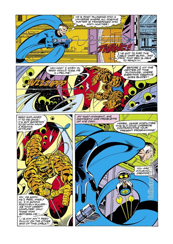 Fantastic Four #217, pg. 9; pencils, John Byrne; inks, Joe Sinnott; Mr. Fantastic/Reed Richards/Herbie the Robot