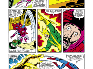 Fantastic Four #218; breakdowns, John Byrne; finished art and inks, Joe Sinnott; Frightful Four/Electro/Wizard/Sandman/Trapster