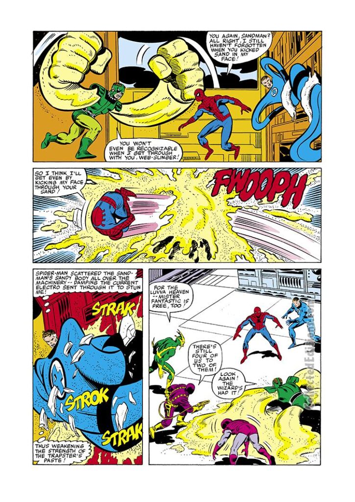 Fantastic Four #218, pg. 13; pencils, John Byrne; inks, Joe Sinnott; vs. Frightful Four